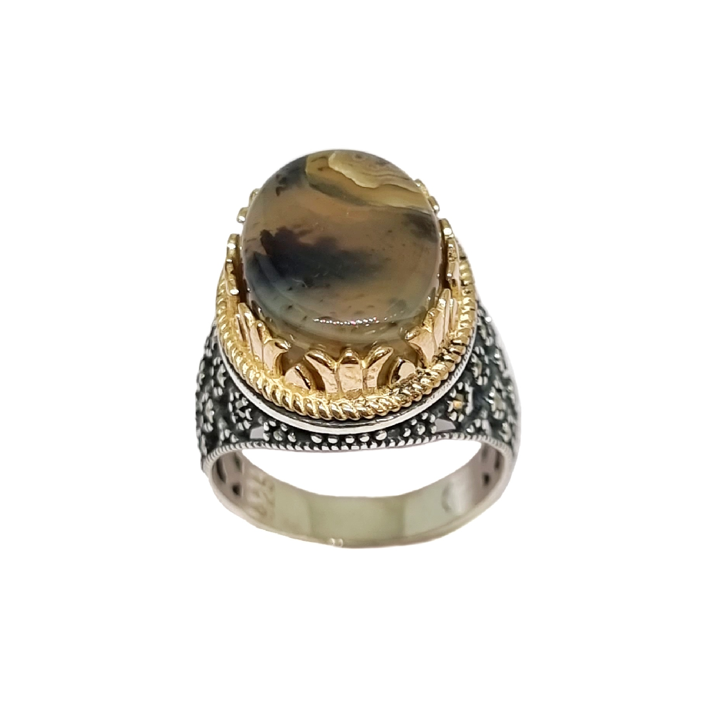 925 Sterling Silver Designer Gents Ring MGA - GRS2510