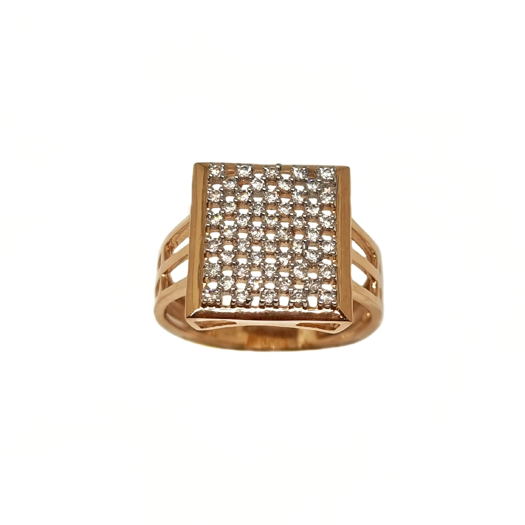 18K Rose Gold Modern Gents Ring MGA - GRG0257