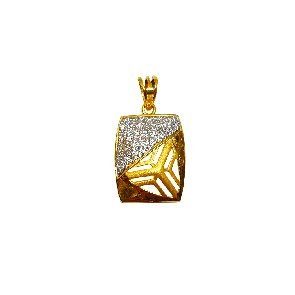 22k gold modern gents pendant mga - pdg1208