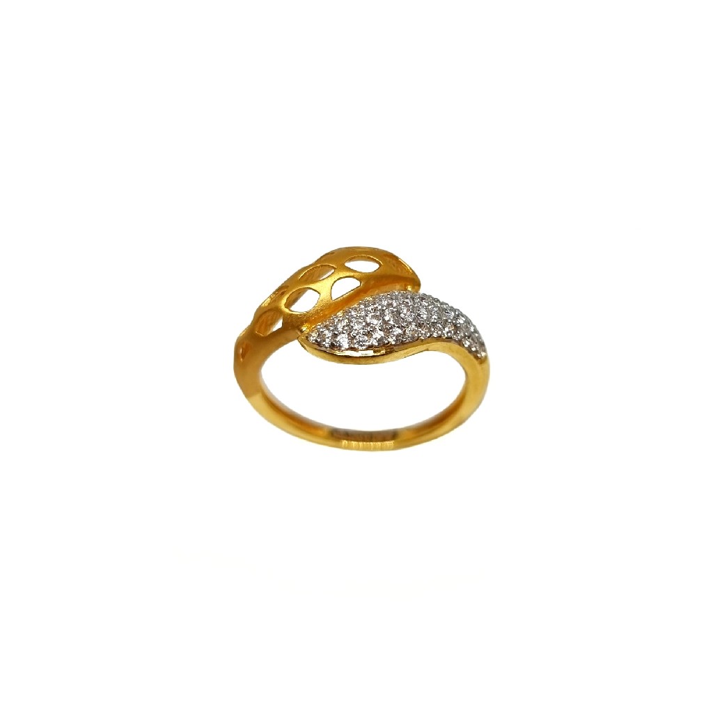22K Gold Matte Finish Modern Ring MGA - LRG1174