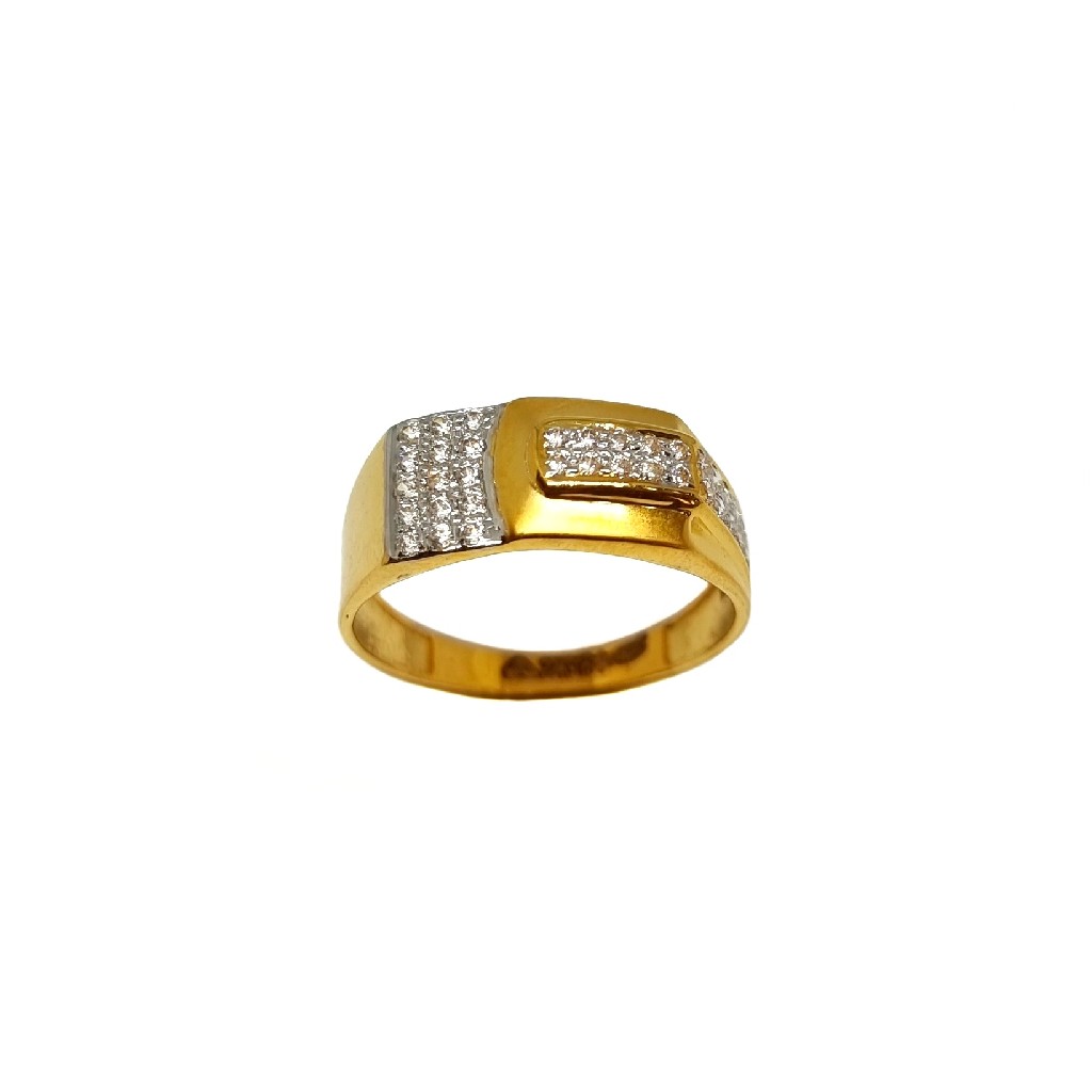 22K Gold Fancy Gents Ring MGA - GRG0237