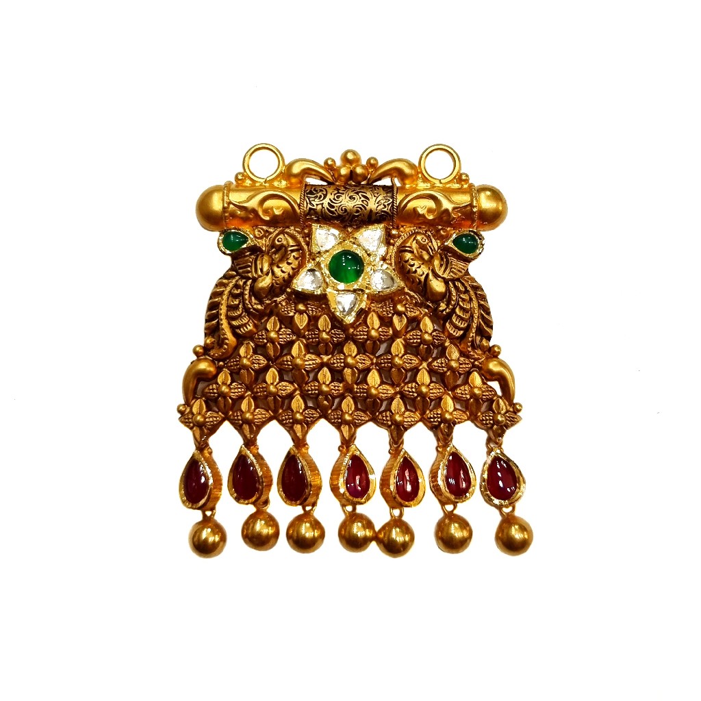 22K Gold Designer Mangalsutra Pendant MGA - MGP0026