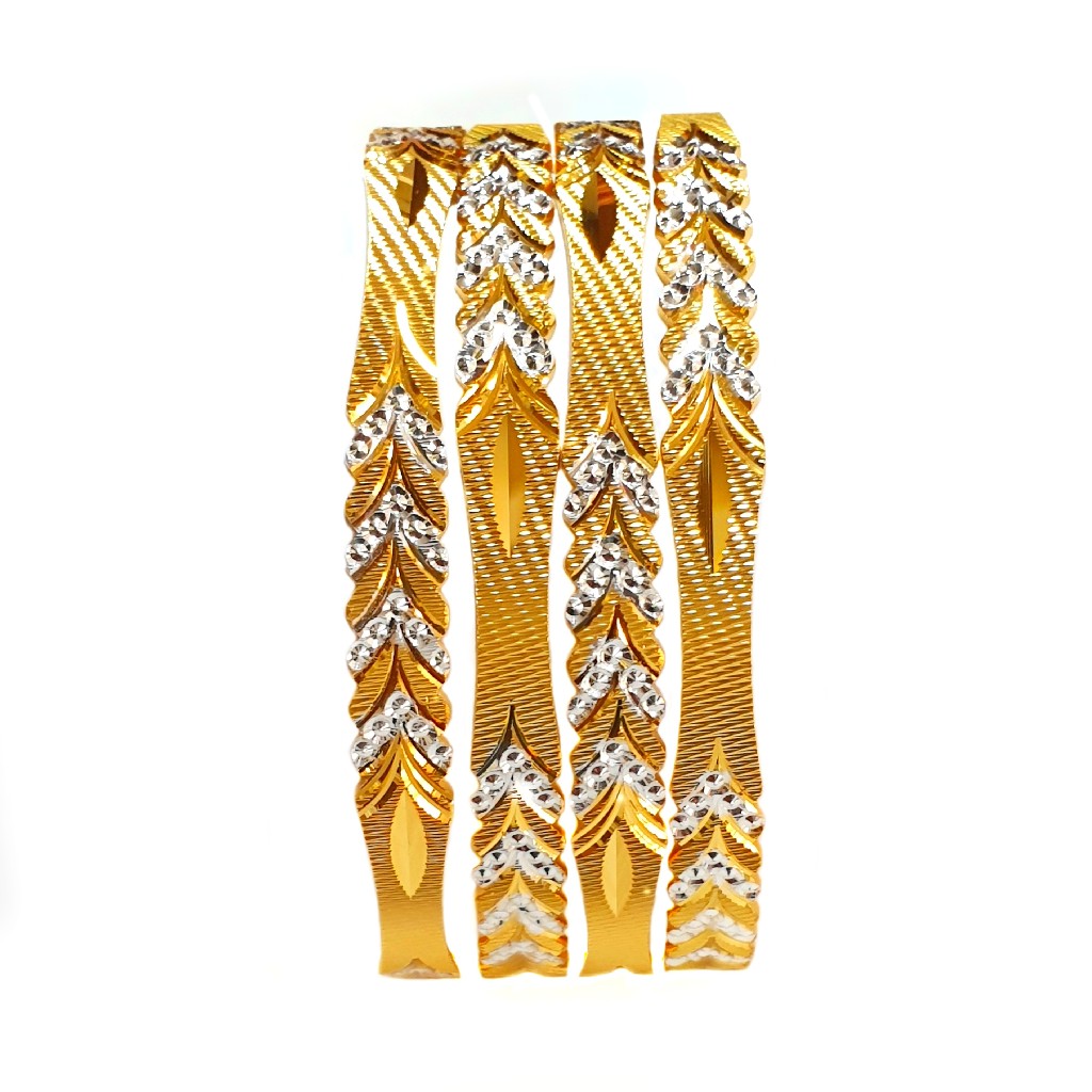 22K Gold Designer Bangles MGA - GB0003