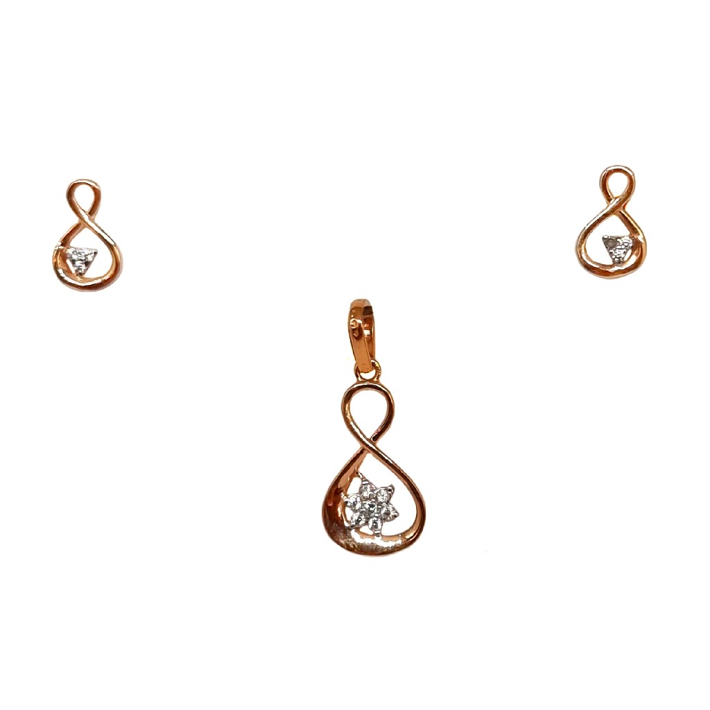 18K Rose Gold Designer Pendant Set MGA - PTG0153