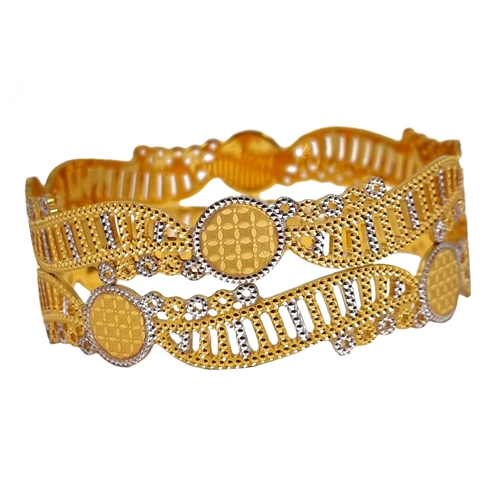 One Gram Gold Forming Modern Bangles MGA - BGE0494