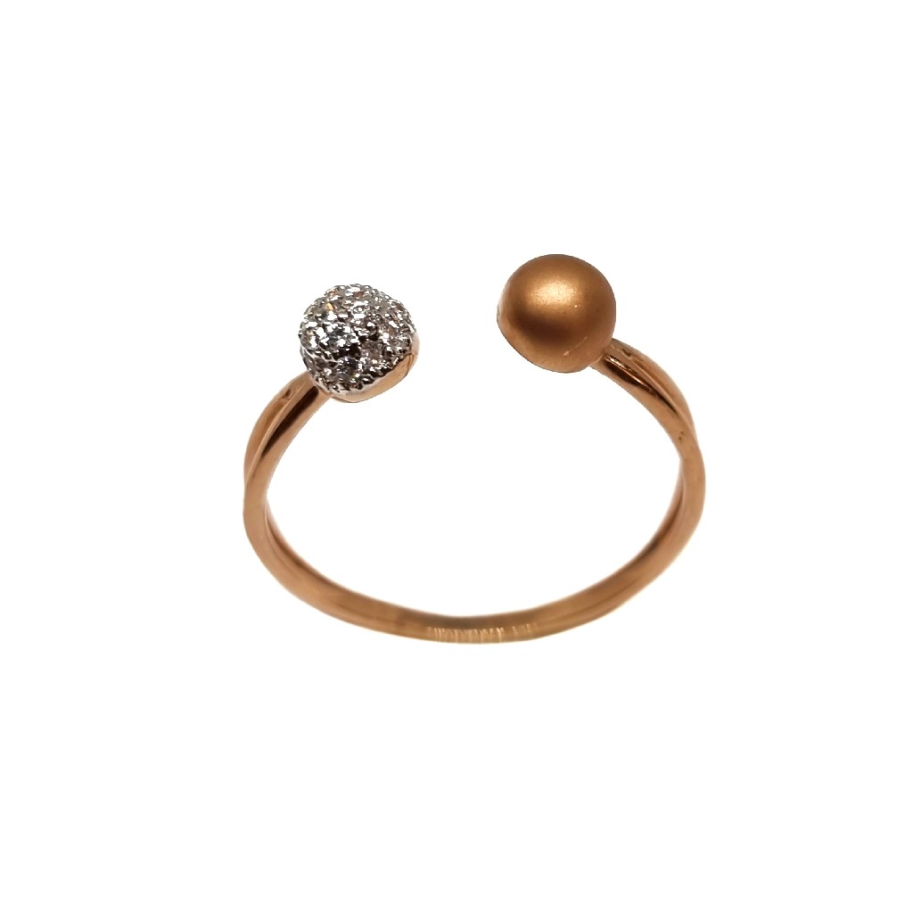 18K Rose Gold Matte Finish Designer Ring MGA - LRG1155