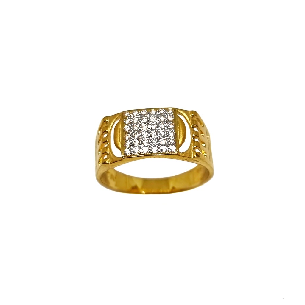 22K Gold CZ Diamond Designer Ring MGA - GRG0221