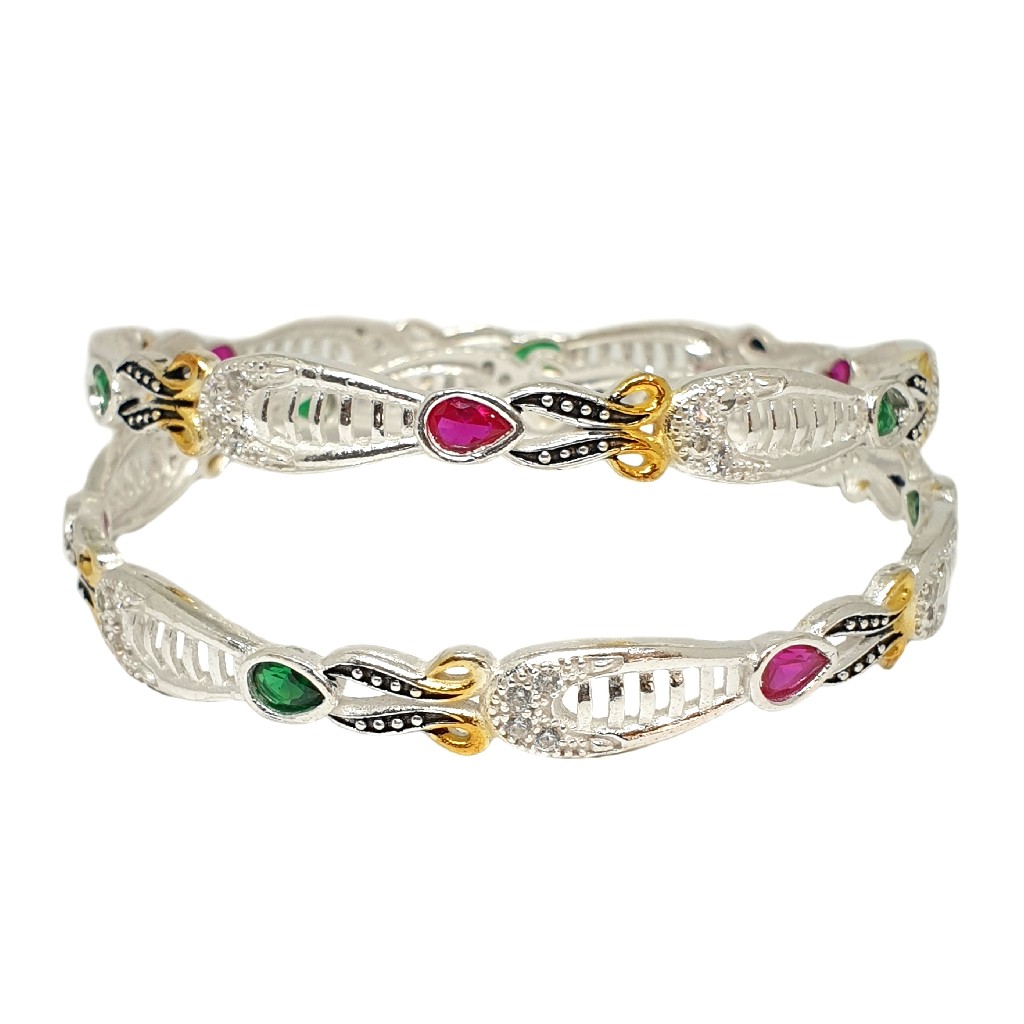 925 Sterling Silver Designer Kadli Bangles MGA - KDS2494