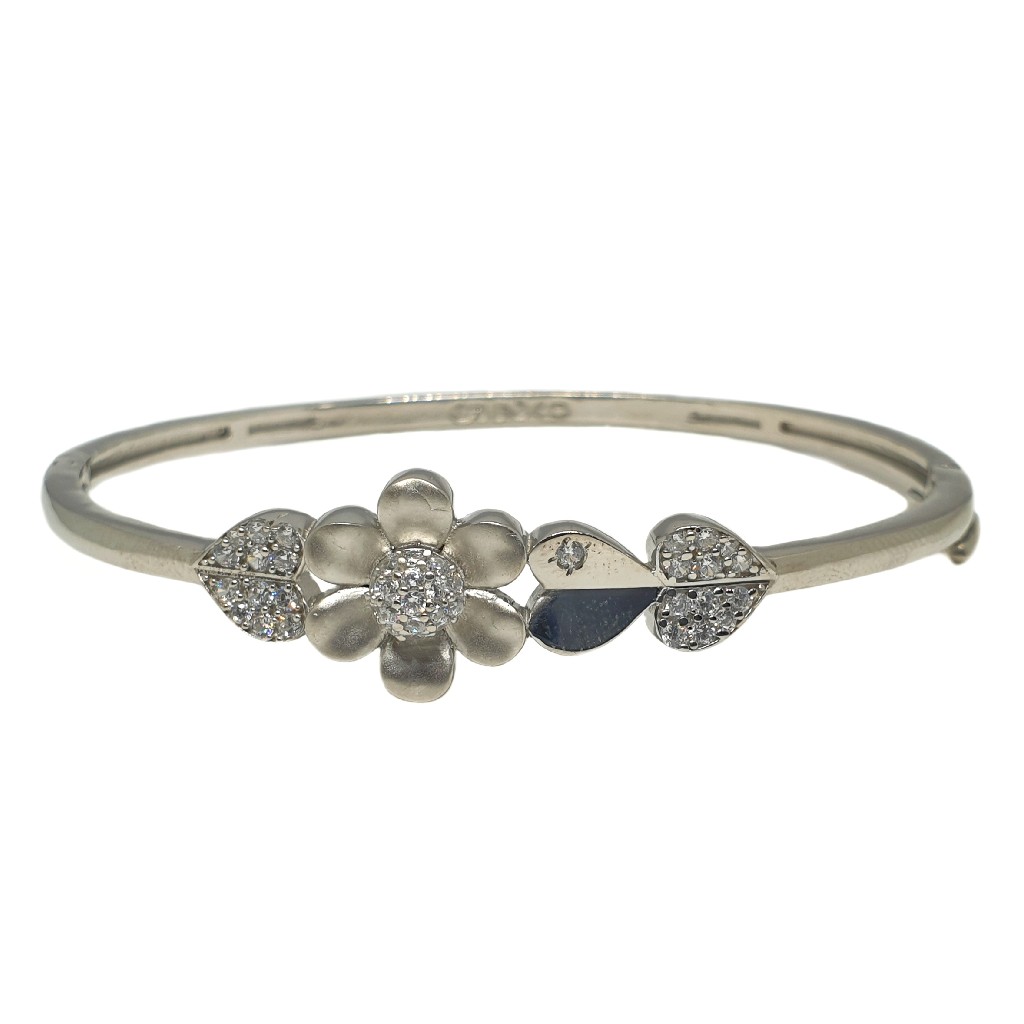 925 Sterling Silver Heart Shaped Designer Bracelet MGA - BRS1812