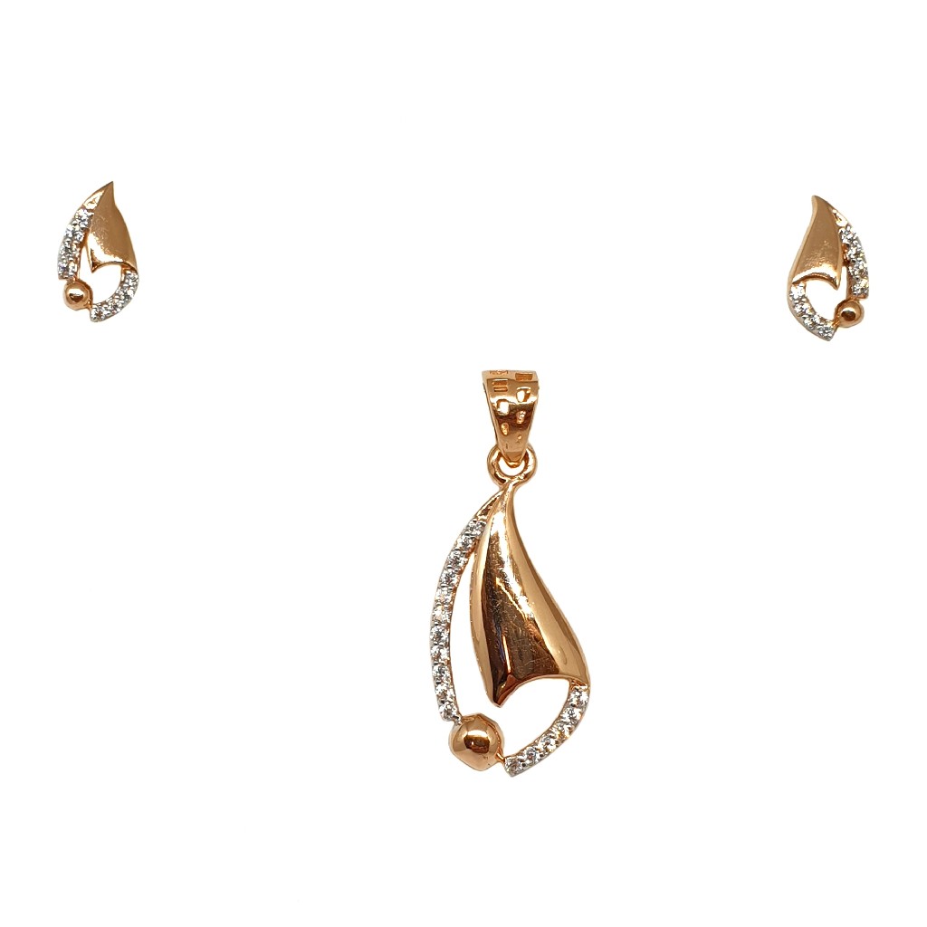 18K Rose Gold Designer Pendant Set MGA - PTG0142