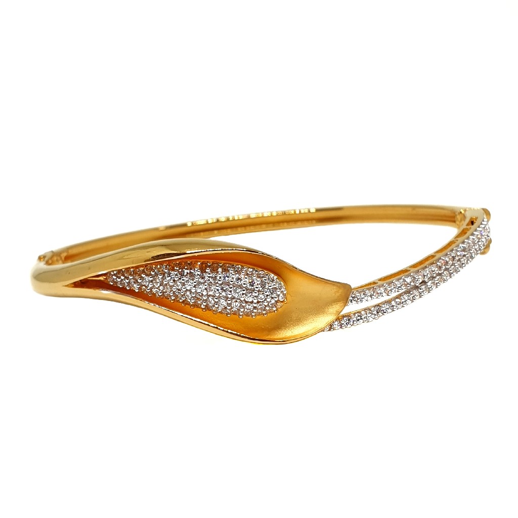 22k gold designer cz diamond bracelet mga - brg0031