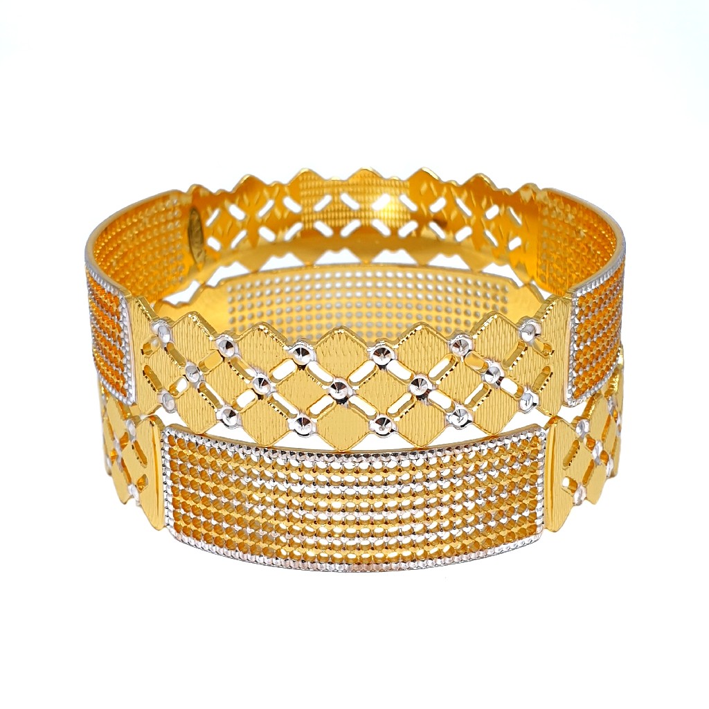 One Gram Gold Forming Designer Bangles MGA - BGE0474