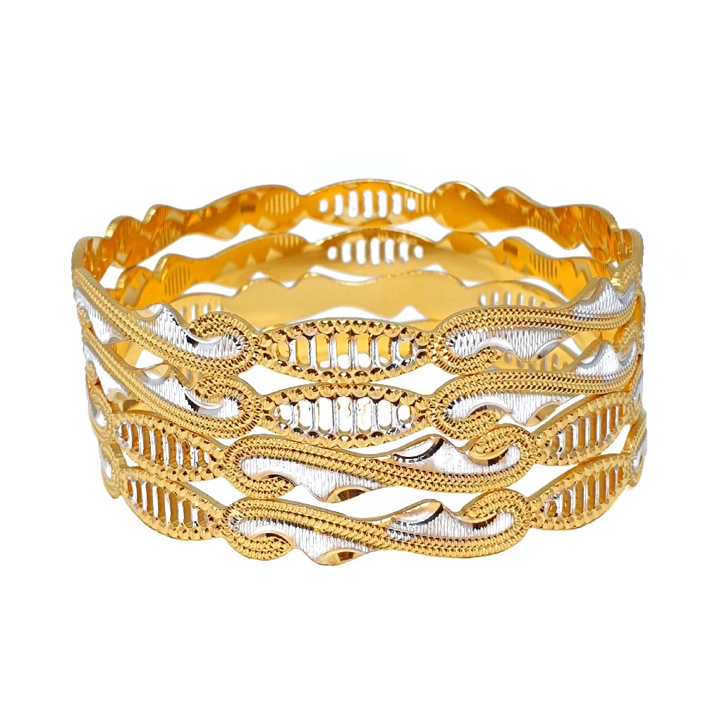 One Gram Gold Forming Designer Bangles MGA - BGE0470