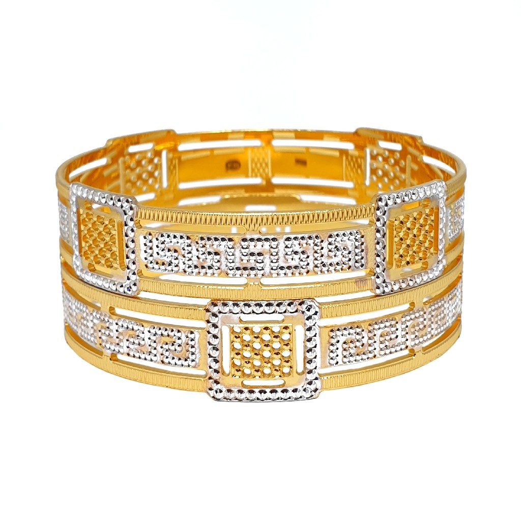 1 Gram Gold Forming Designer Bangles MGA - BGE0467