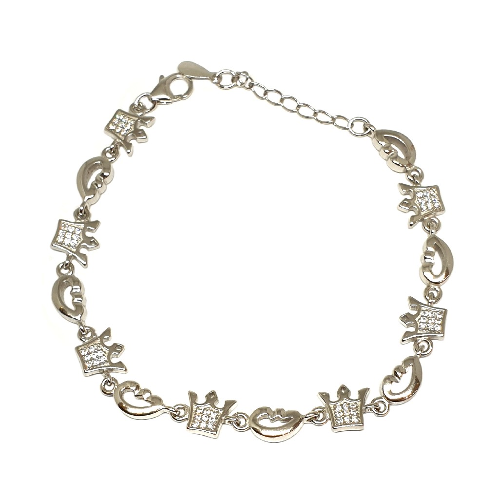 925 Sterling Silver Queen Bracelet MGA - BRS1762