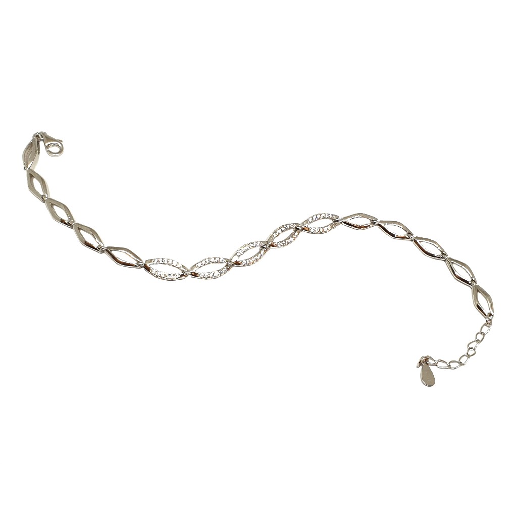 925 Sterling Silver Fancy Bracelet MGA - BRS1748