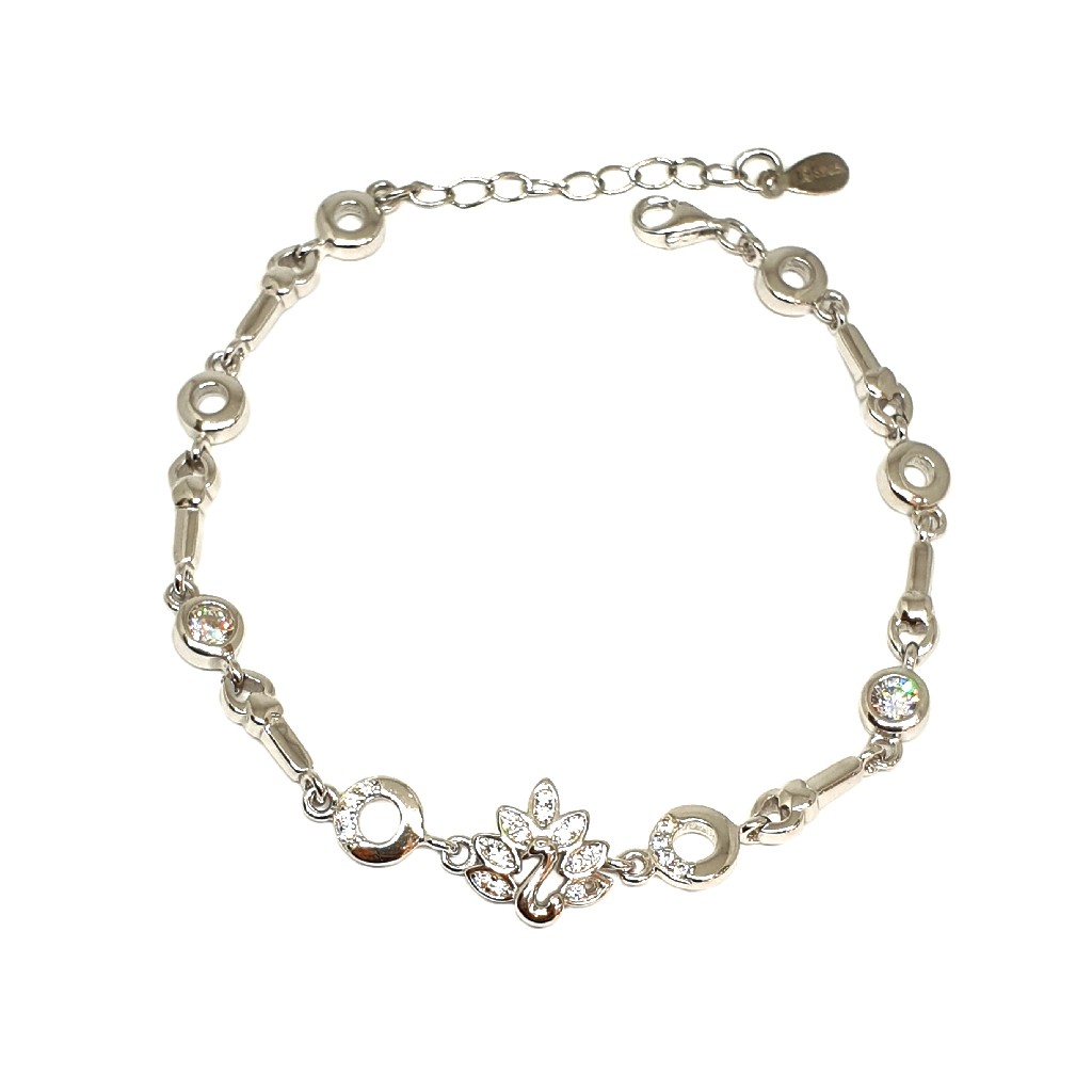 925 Sterling Silver Peacock Shaped Bracelet MGA - BRS1768