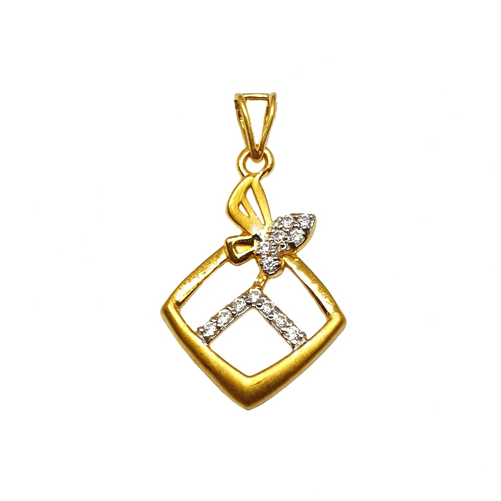 22K Gold Butterfly Shape Pendant MGA - PDG1185