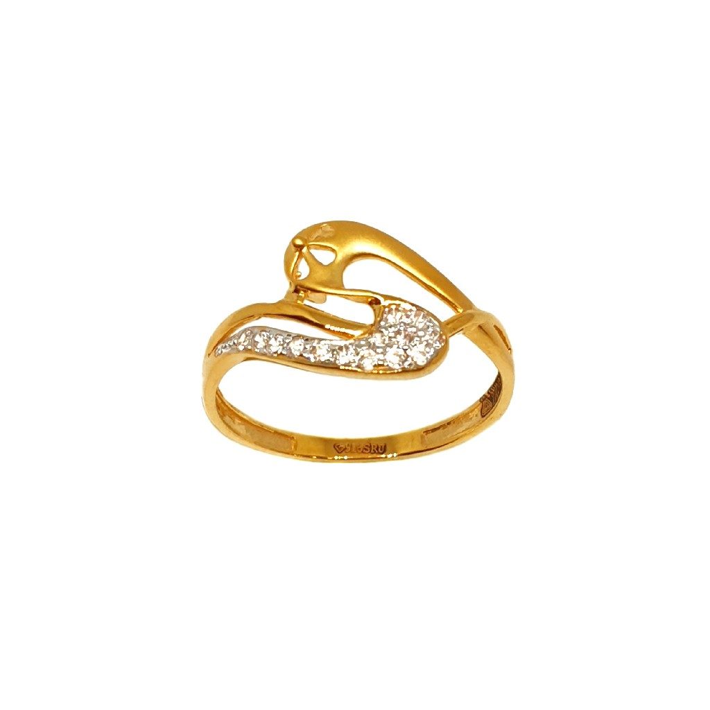 22K Gold Fancy Matte Finish Ring MGA - LRG1094