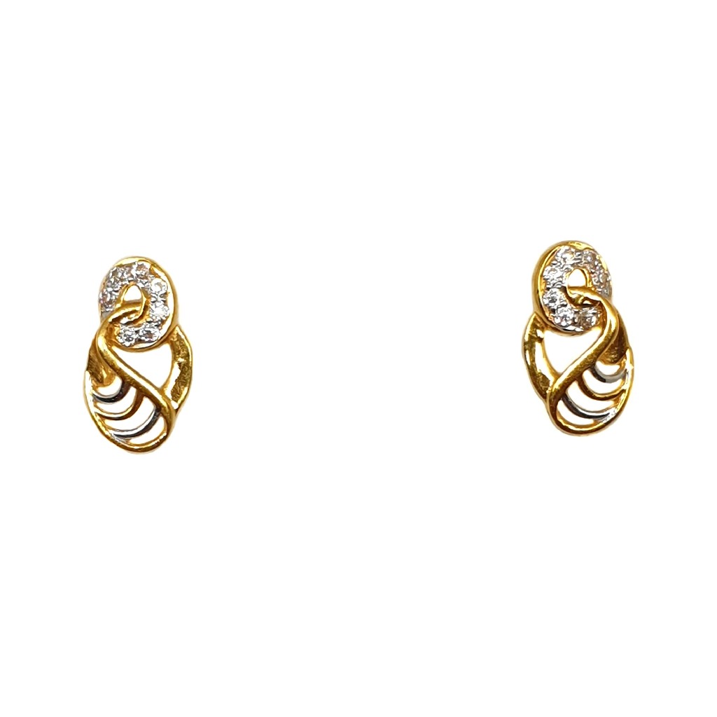 22K Gold Modern Earrings MGA - BTG0460