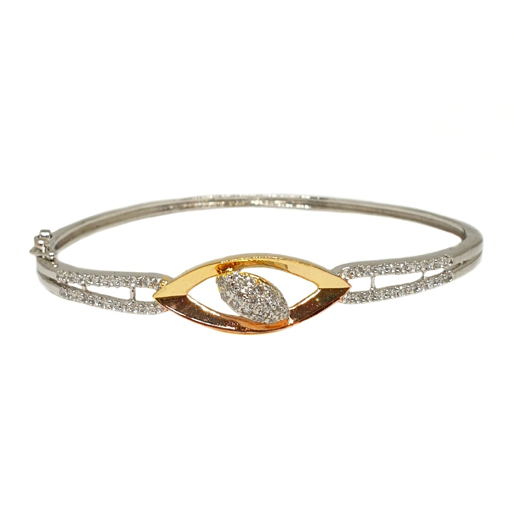 925 Sterling Silver CZ Diamond Designer Bracelet MGA - BRS1771