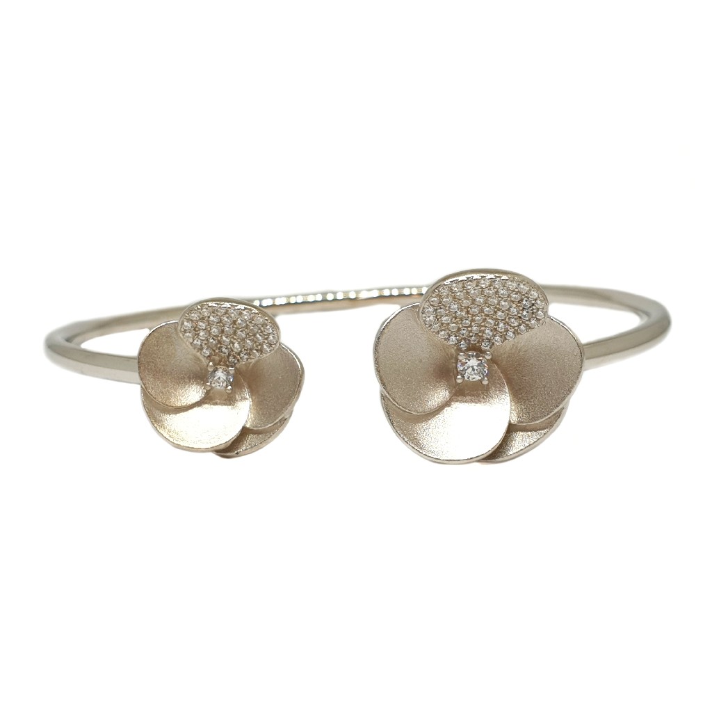 925 Sterling Silver Matte Finish Bracelet MGA - BRS1735