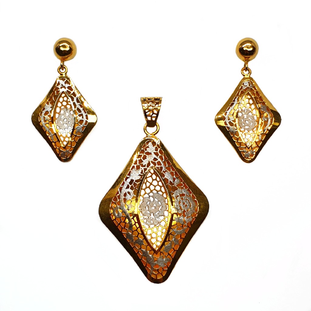 22K Gold Italian Pendant Set MGA - PTG0009