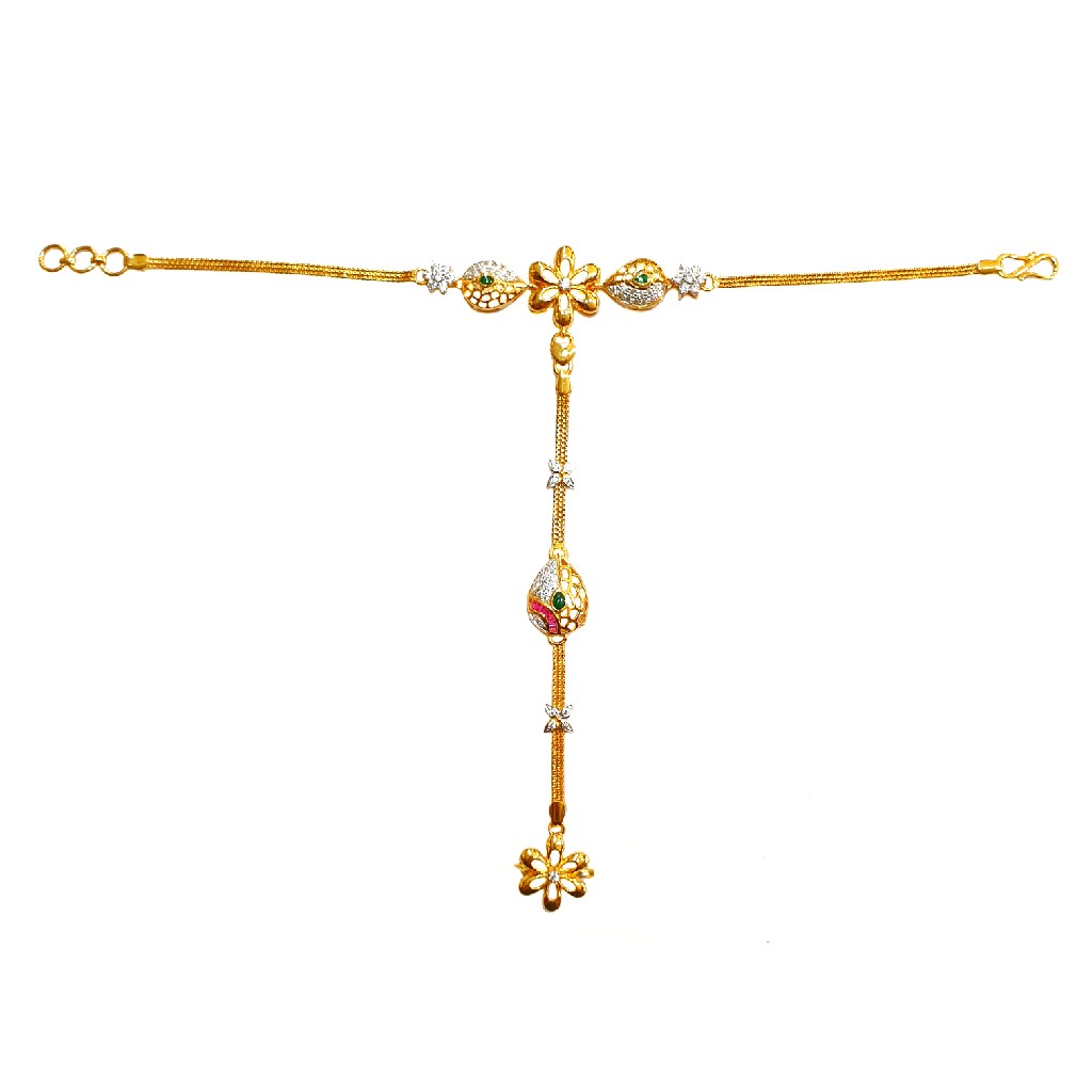 22K Gold CZ Diamond Designer Pocha MGA - DP001