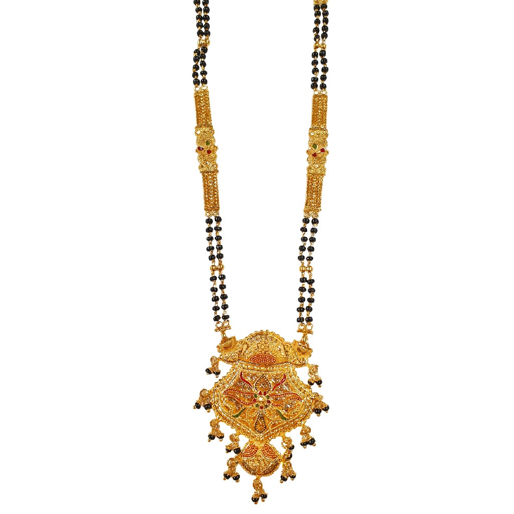 1 Gram Gold Forming Designer Mangalsutra MGA - MSE0460
