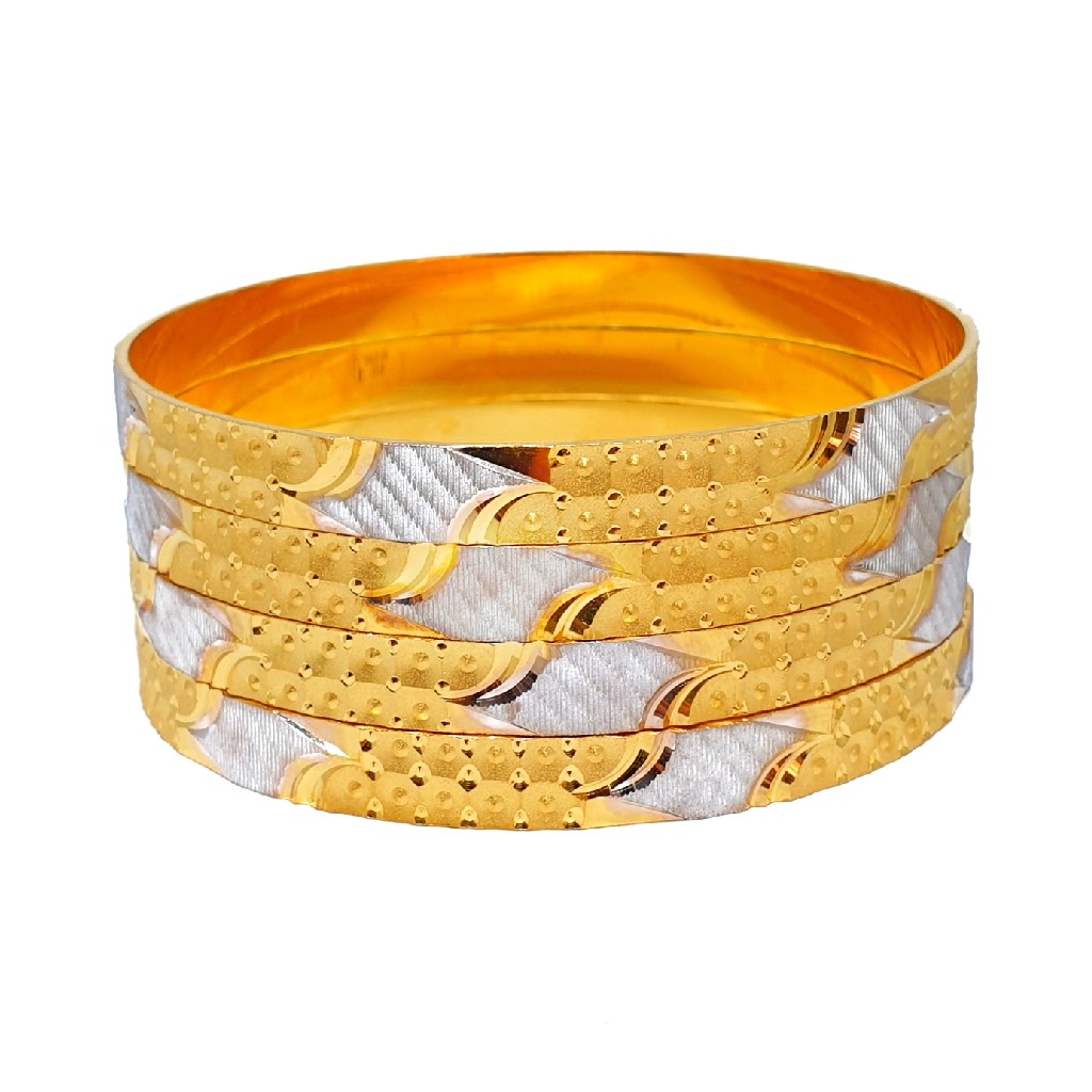 1 Gram Gold Forming Designer Bangles MGA - BGE0452