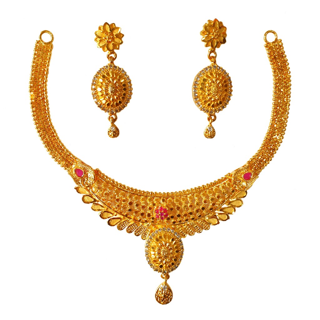One Gram Gold Forming Necklace Set MGA - STE0111