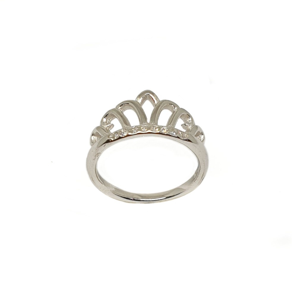 925 Sterling Silver Queen Shaped Ring MGA - LRS3469