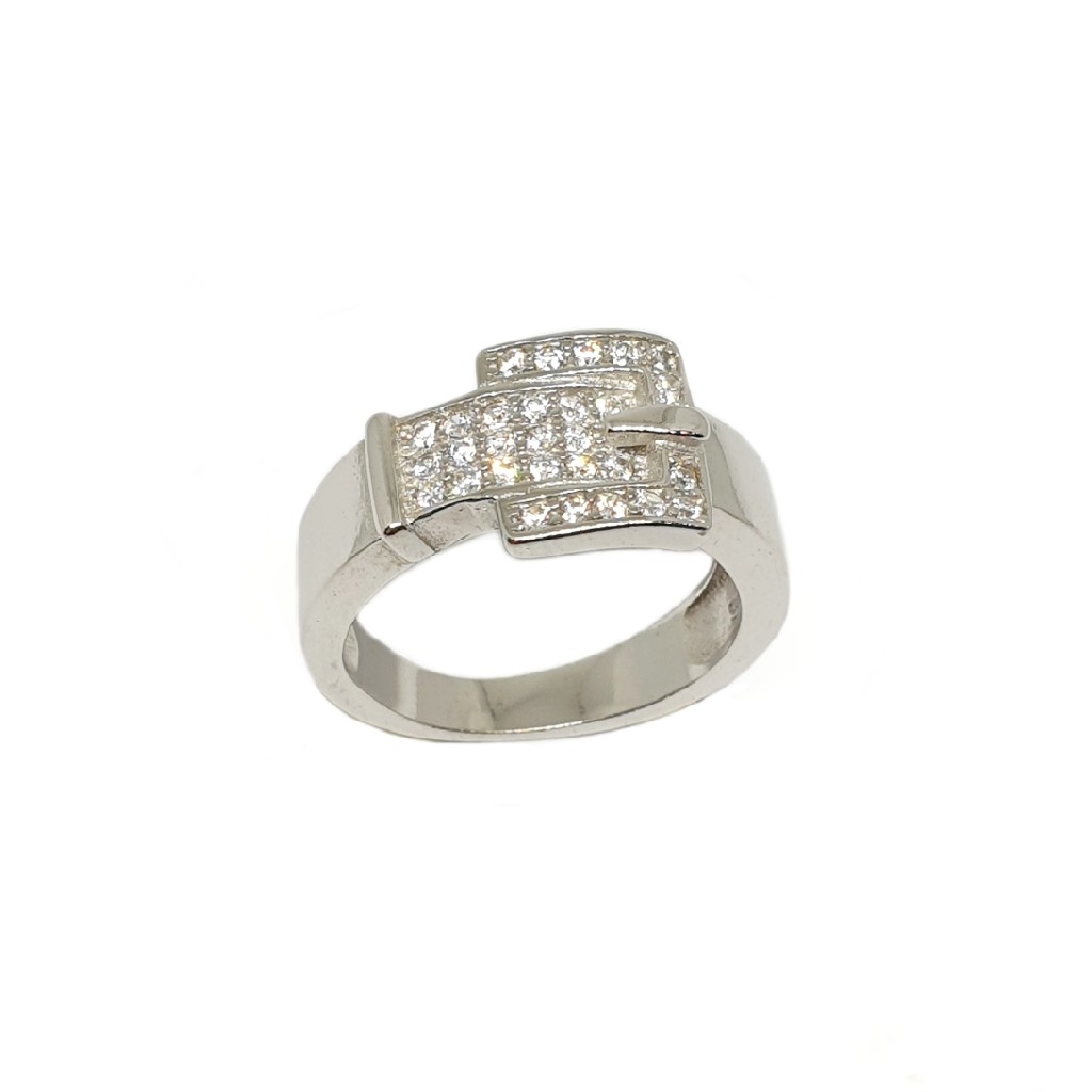 925 Sterling Silver CZ Diamond Ring MGA - GRS2187