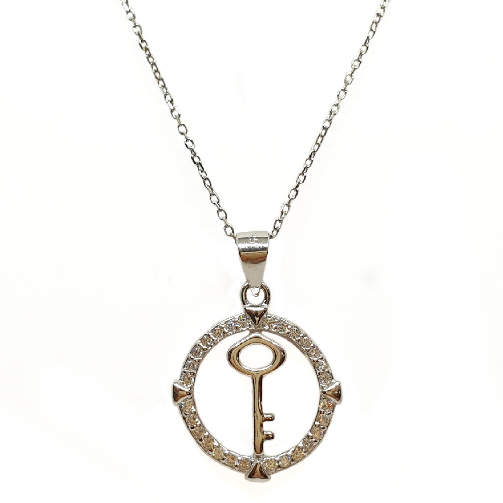 925 Sterling Silver Round Shaped Necklace Chain MGA - NKS0082