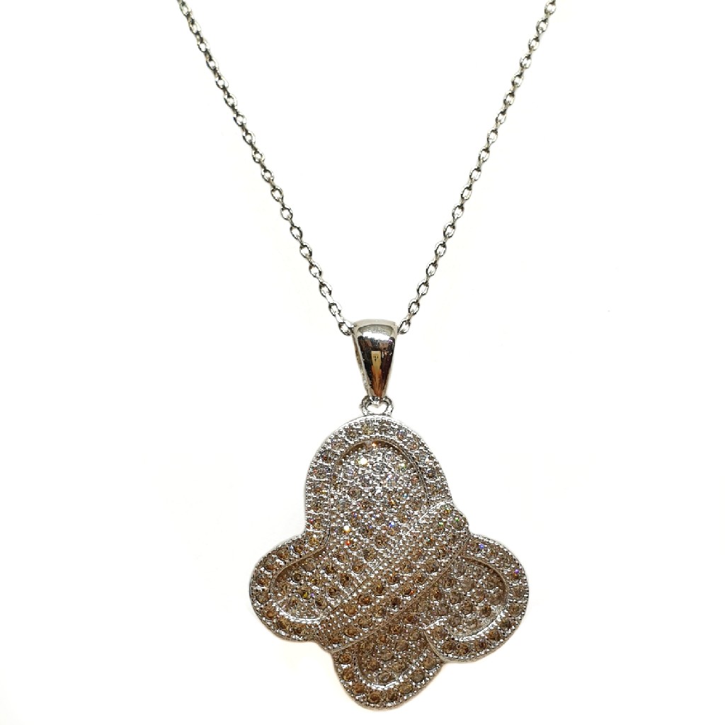 925 Sterling Silver Butterfly Shaped Necklace Chain MGA - NKS0086