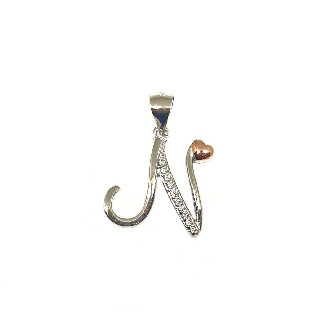 925 Sterling Silver Alphabet (Letter N) Pendant MGA - PDS0171