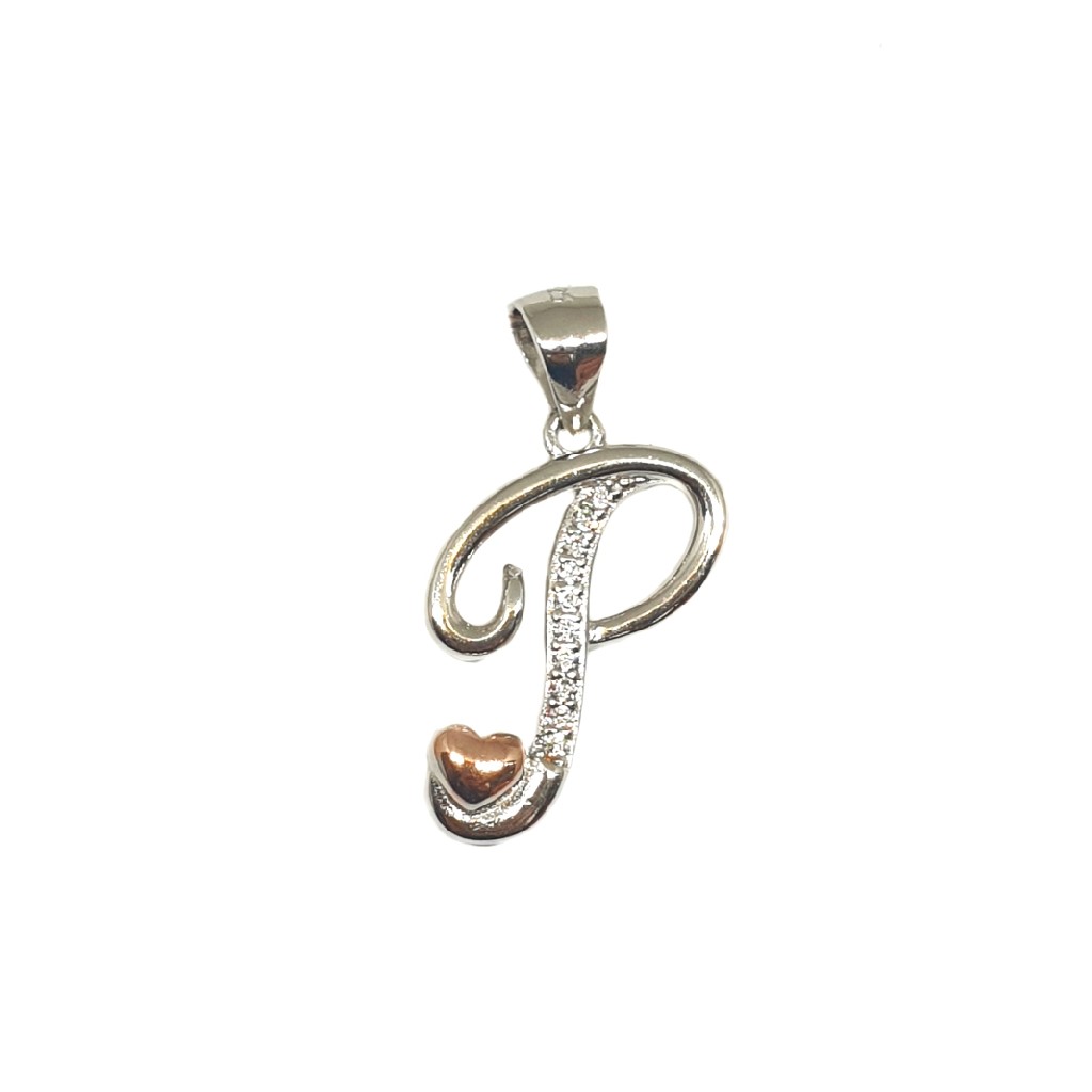 925 Sterling Silver Alphabet (Letter P) Pendant MGA - PDS0169