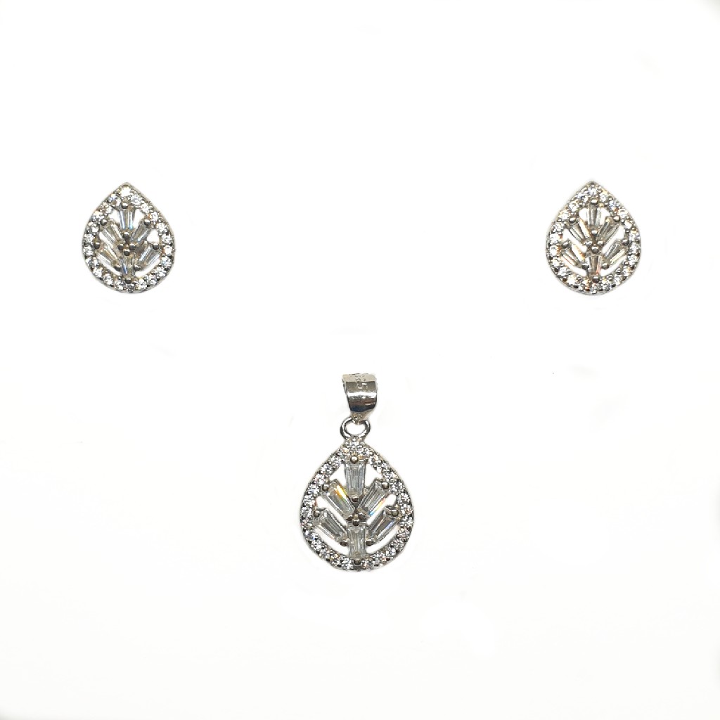 925 Sterling Silver Fancy Pendant Set MGA - PTS0095
