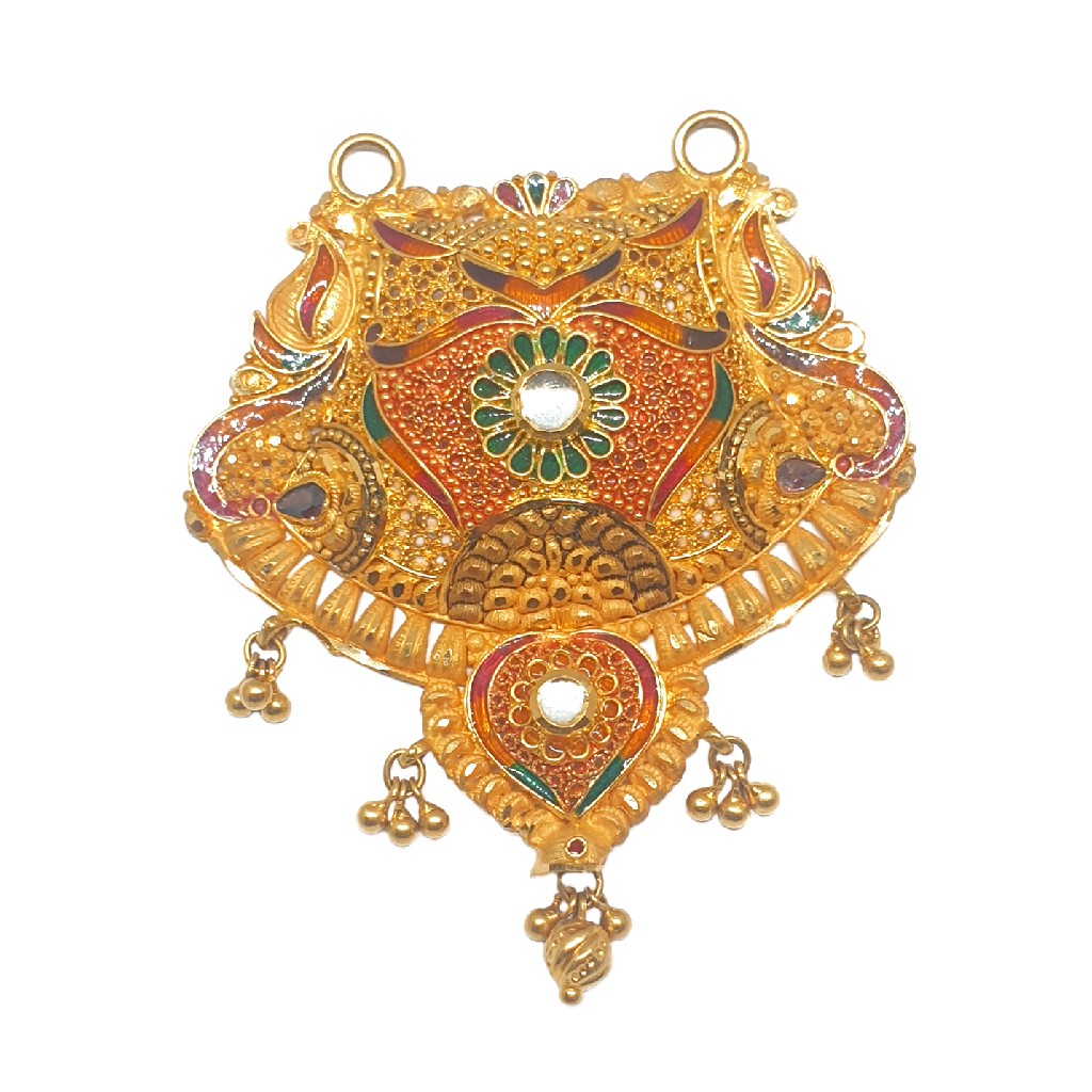 22K Gold Mangalsutra Pendant MGA - PDG0137