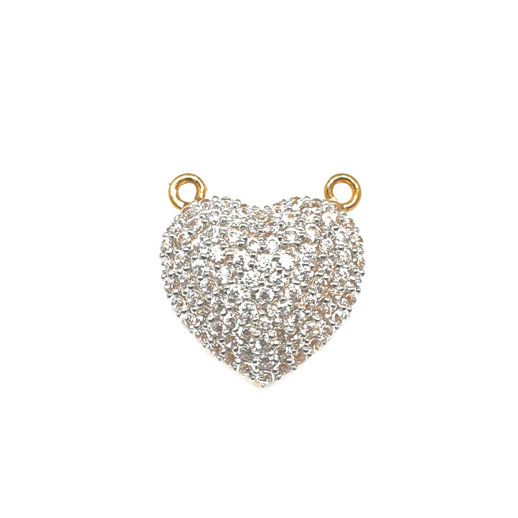 22K Gold Heart Shaped Mangalsutra Pendant MGA - MPG0006