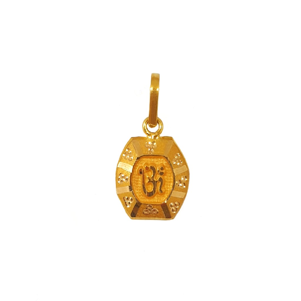 18K Gold Om Pendant MGA - PDG0197