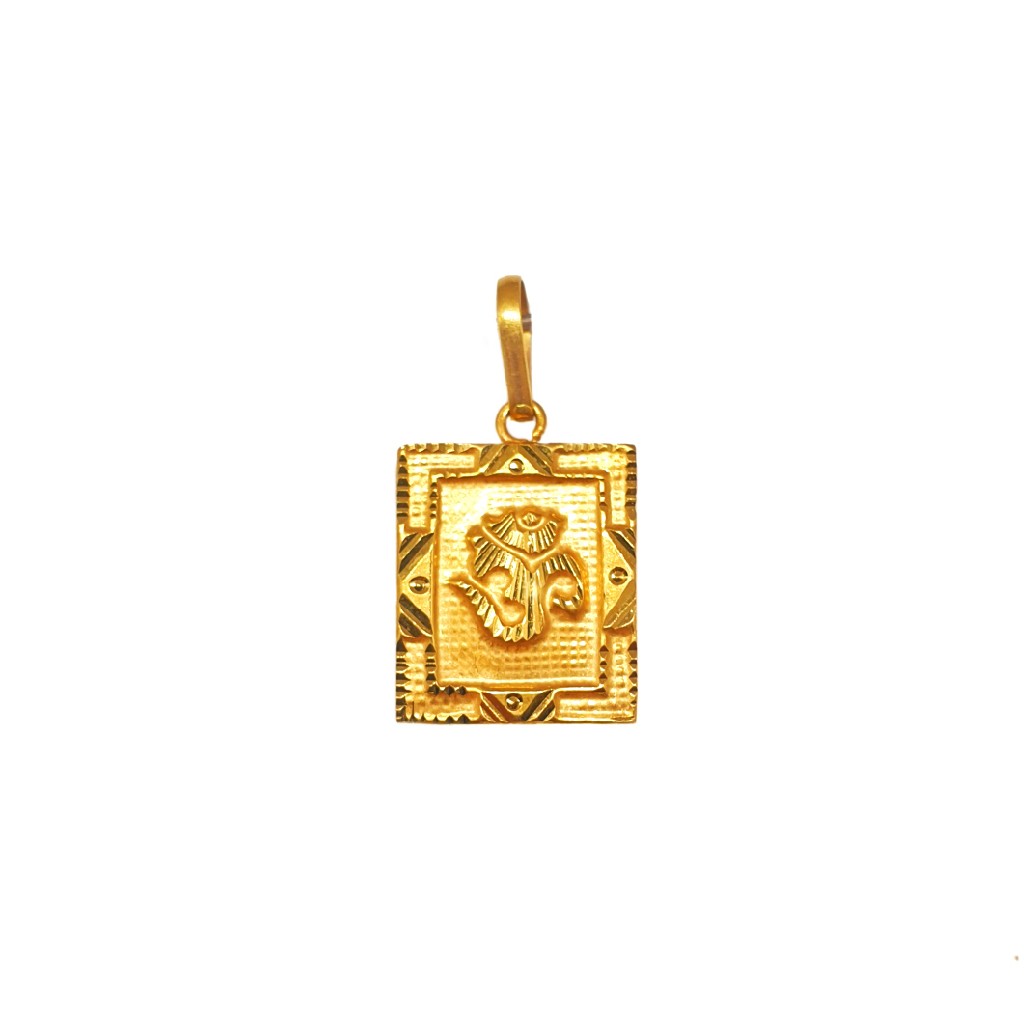 18K Gold Om Pendant MGA - PDG0238
