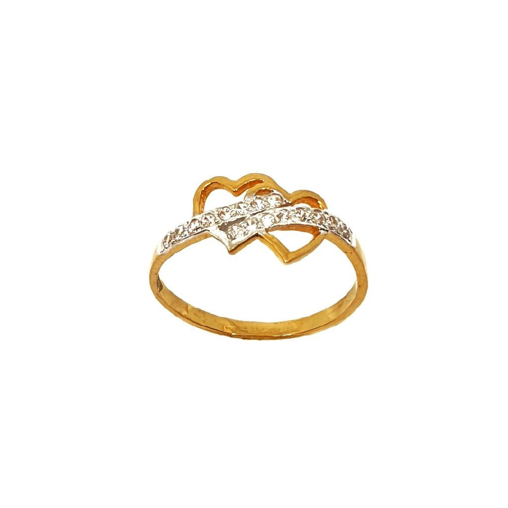 22K Gold Heart Shaped Ring MGA - LRG0253