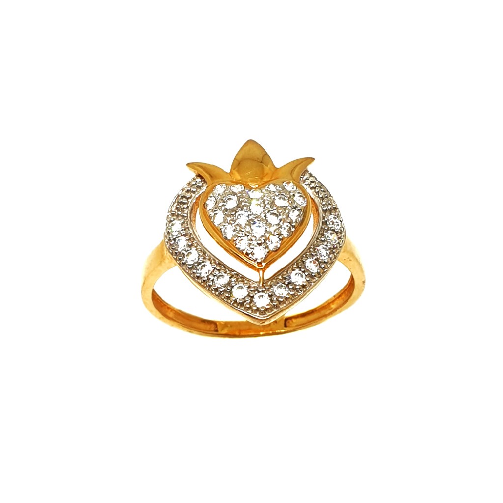 18K Gold CZ Diamond Ring MGA - LRG0360