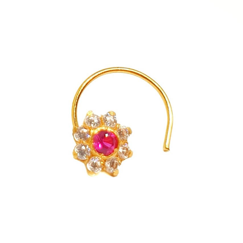 18K Gold Designer Nosepin MGA - GN0011
