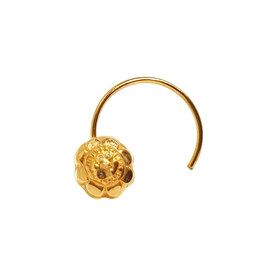 18K Gold Round Shape Nosepin MGA - GN0010