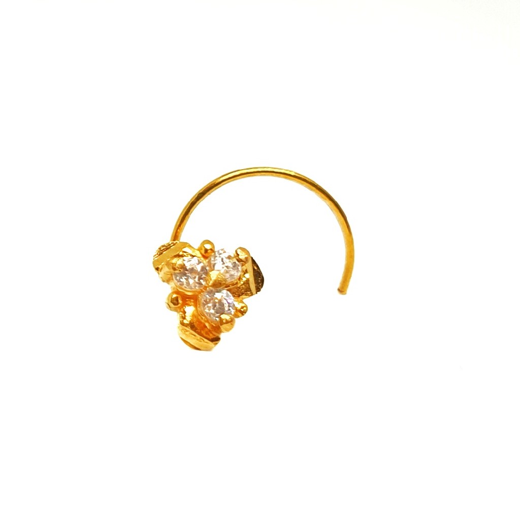 18K Gold Designer Nosepin MGA - GN006
