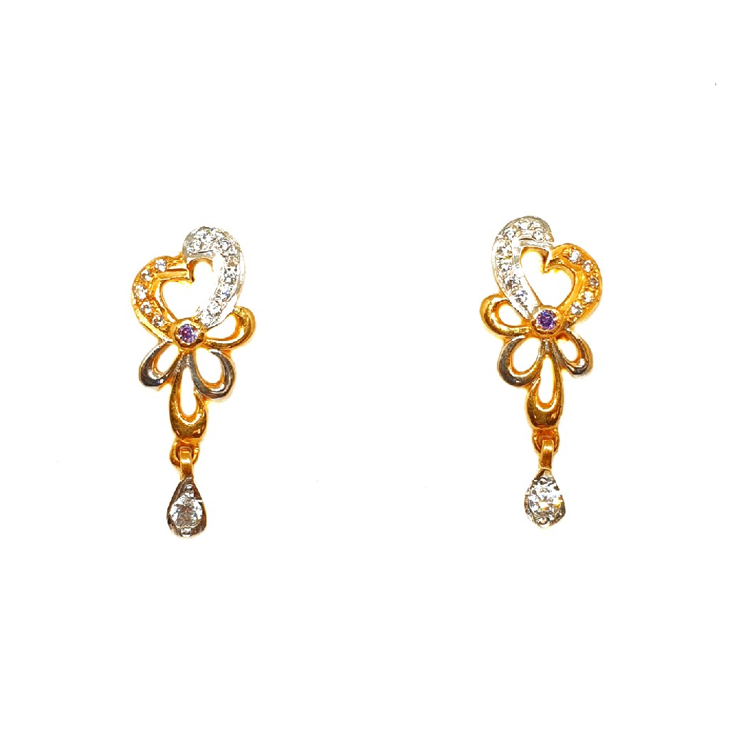 22K Gold Modern Earrings MGA - BTG0169