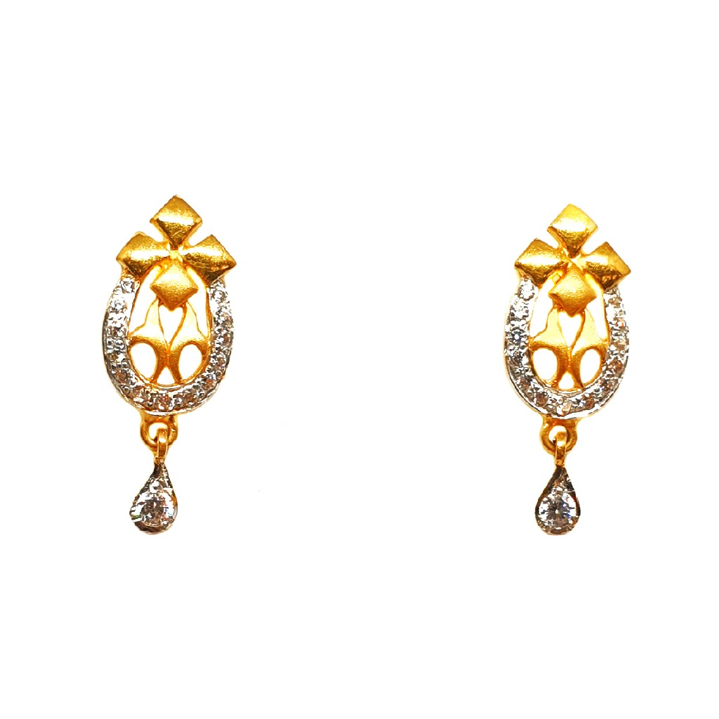 22K Gold Designer Earrings MGA - BTG0255