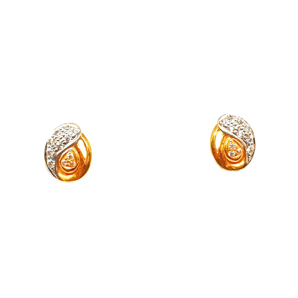 22K Gold Modern Earrings MGA - BTG0232